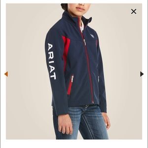 Ariat Kids Navy Jacket with Red Accents
